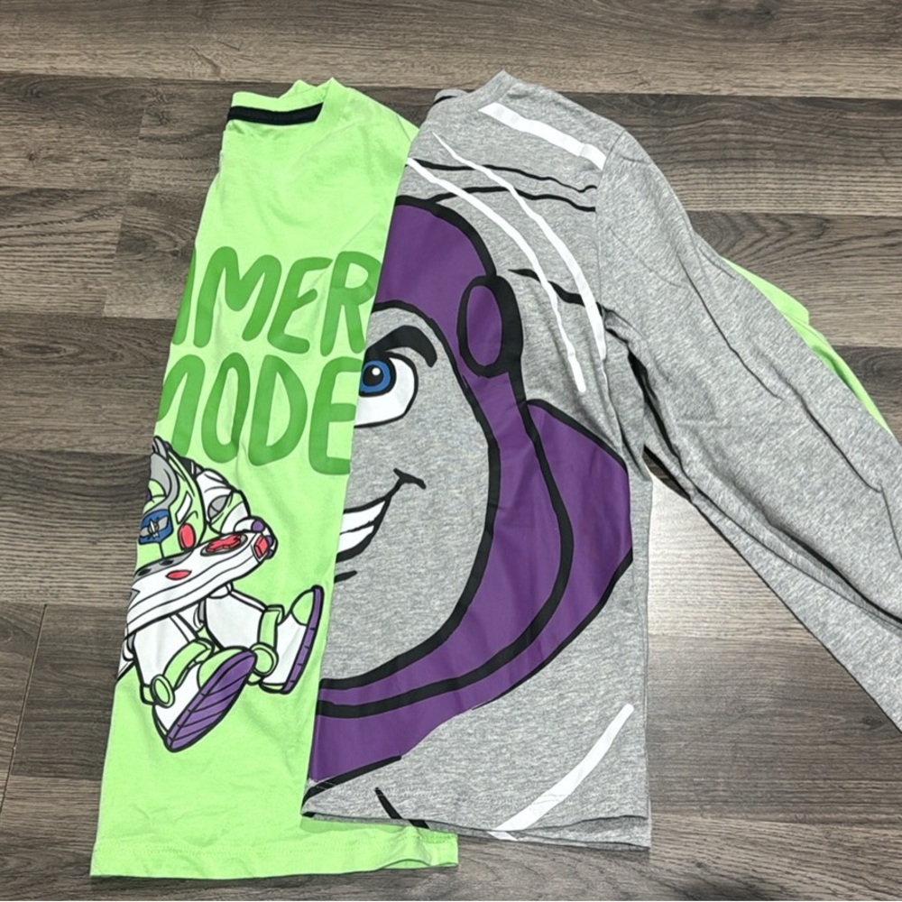 Buzz Lightyear Kids Shirt - Green and Gray